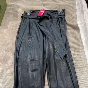 Commando paper bag faux leather pants
